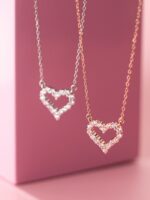 Silver Zirconia Heart necklace